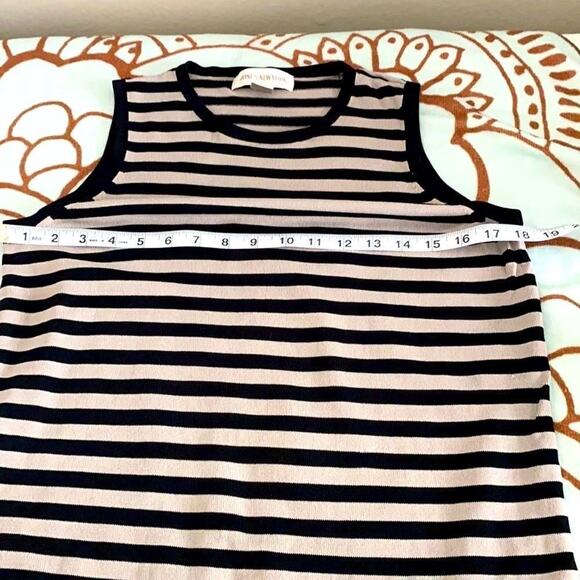 Jones NewYork Tank Black & Gray Striped XL - Picture 6 of 9